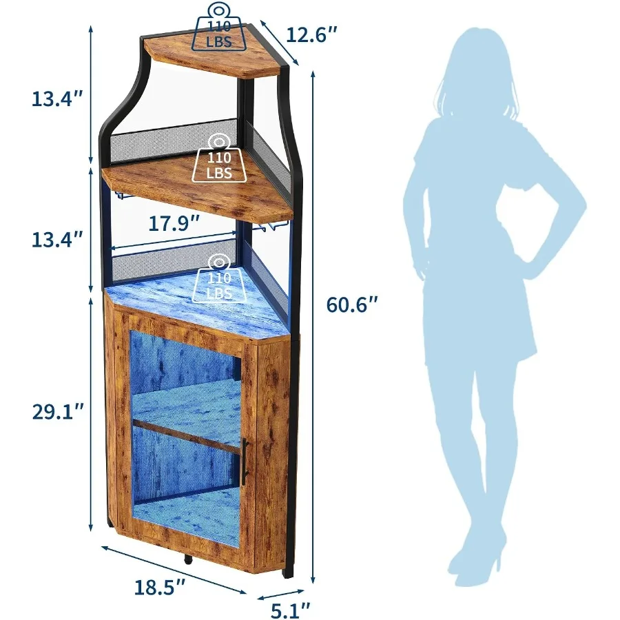 Corner Bar Cabinet for Home Us - Wine & Beer Guayaquil ulasan dan harga